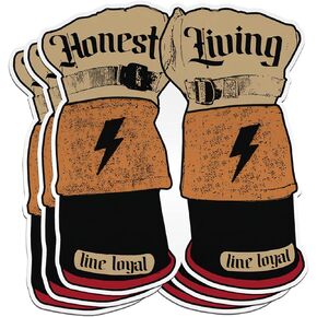 (3PCS) Honest Living Line Royal Sticker Electrical Lineman Sticker Blue Collar Hard Hat Die-Cut Waterproof Vinyl Sticker for Water Bottle Tumbler Phone Case Laptop Helmet Decal Gifts Worker (2 inches)