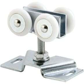 Prime-Line MP7449 Door Roller Assembly, 7/8 In., Convex, Plastic, Steel Bracket and Ball Bearings (2 Pack)