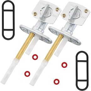 Pack-of-2 Fuel Gas Petcock Valve Switch Compatible with Kawasaki KX 60 65 80 85 100 KLX KH 125 250 KFX KLR KSF KEF 250 400 KDX 80 200 220 KL 250 KLR 650 KLT 110 160 185 KEF 300 KZ 550 440 305