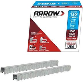 Arrow Fastener 505IP Genuine T50 5/16-Inch Staples, 5,000-Pack - 4 Pack