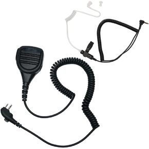 MIC Microphone Remote Speaker for HYT Hytera Radio BD502 BD502i PD502 PD482i PD502 TC-300 TC-508 TC-2100 Walkie Talkie with Covert Acoustic Tube listen only earpiece 3.5mm Jack Kit