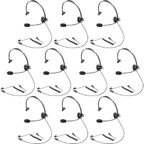 Arrowmax AHDH1000-K2 Single Side Over-The-Head Headphone Compatible with BaoFeng BTECH UV-5R UV-5RA UV-5RE UV-5R3 BF-F8HP UV-82HP Kenwood 2-PIN 2 Pin Radios NX-1200 NX-1300 NX-P1200 NX-P1300 NX-3220