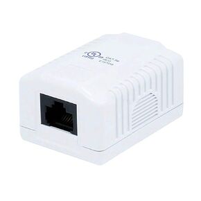 Monoprice Surface Mount Box Cat5e Single (107090), white