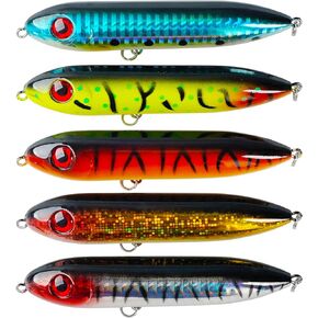 5pcs Catfish Rattling Line Float Lure Catfish Rig Float Popper Lure Demon Dragon Style Peg Lure for Santee Rig Fishing Rattle Bait for Lake River Bank