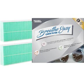 Spearhead HEPA Breathe Easy Cabin Filter, Up to 99.97% Filtration of 0.3 Micron Particles w/No Airflow Reduction (BE-553H)