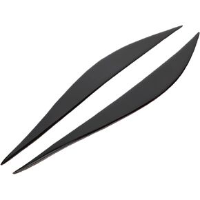 Headlight Eye Lid, Pair Headlight Eyebrow Eye Lid Headlamp Molding Trim Piano Black for 3 Series F30 2013‑2015