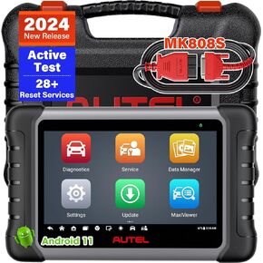 Autel Scanner MaxiCOM MK808S: 2024 Upgraded of MK808/MX808, Bi-Directional Control Scan Tool, 28+ Services, All System Diagnostics, FCA Auto Auth, Auto VIN, with MV105/MV108