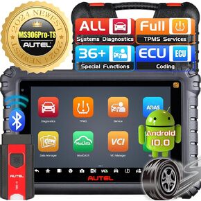 Autel MaxiSys MS906 PRO TS OBD2 Scanner All System Diagnostic Scan Tool Upgrade of MS906PRO MS906TS ECU Coding TPMS Sensor Programming Tool Bidirectional Diagnostic 36+ Service Auto Scan Tool