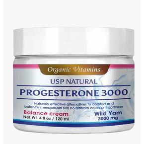 Wild YAM Naturals Progesterone Cream Balancing Skin Cream Women's Health Support High Purity 4 Ounce Jar