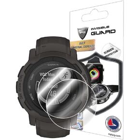 IPG for Garmin Instinct 2 GPS Rugged Outdoor Smartwatch Screen Protector (2 Units) Invisible Ultra HD Clear Film Anti Scratch Guard-Smooth/Self-Healing/Bubble -Free for Instinct 2