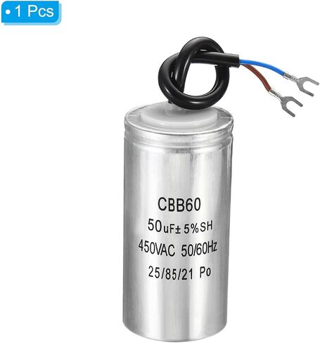 PATIKIL CBB60 30uF Running Capacitor, AC 450V 2 Wires 50/60Hz Cylinder 105x50mm for Air Compressor Motor, Washing Machines, Refrigerators Motor Start in Saudi Arabia