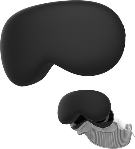 Vision Pro Case Cover Silicone Shockproof Bumpers Protective Cover Compatible with Vision Pro VR Glasses (White) in Saudi Arabia