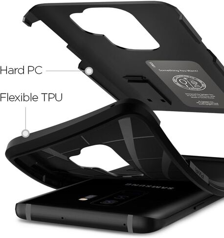 Spigen Tough Armor Designed for Samsung Galaxy S9 Plus Case (2018) - Black in Saudi Arabia