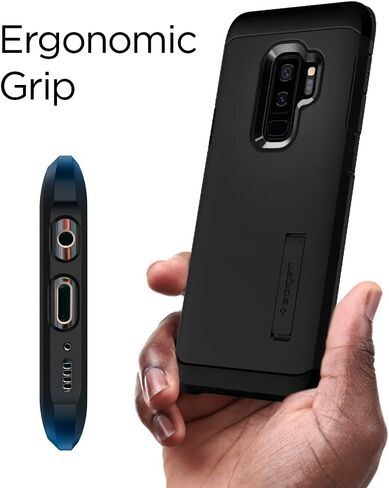 Spigen Tough Armor Designed for Samsung Galaxy S9 Plus Case (2018) - Black in Saudi Arabia