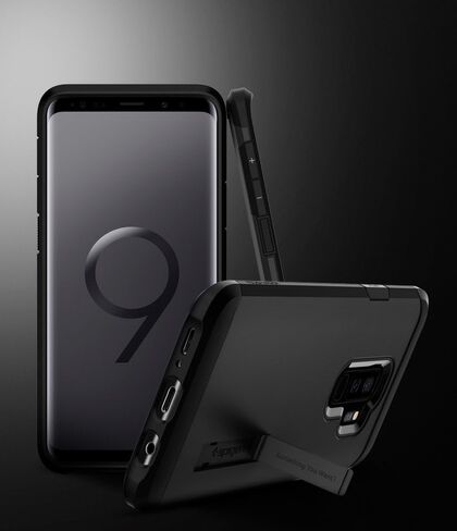 Spigen Tough Armor Designed for Samsung Galaxy S9 Plus Case (2018) - Black in Saudi Arabia