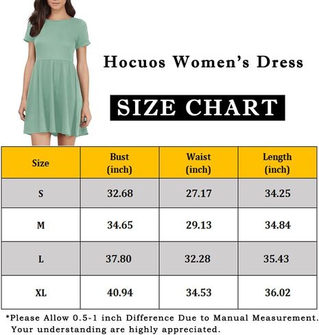 Hocuos Women Summer Dresses 2024 Short Sleeve Crewneck Swing Beach Basic Mini Dress Casual Short Tshirt Dress in Saudi Arabia