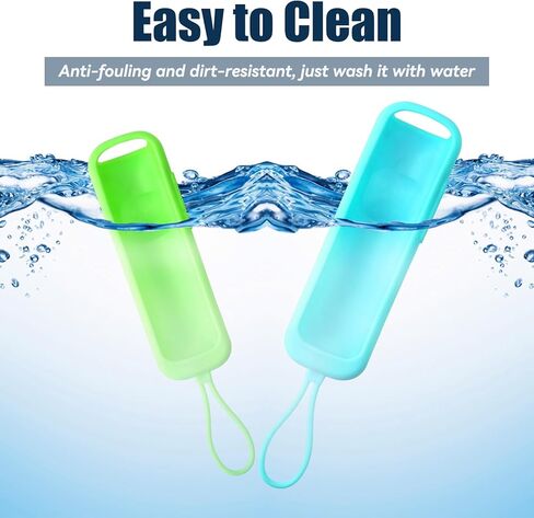 عبوتان من حافظة السيليكون الناعمة لجهاز التحكم عن بعد Roku، بديل عالمي لجهاز التحكم عن بعد لجهاز Hisense Roku/TCL Roku TV/Roku Steaming Stick/Roku Express (أزرق + أخضر) in Kuwait