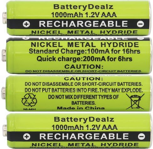 1.2V NiMH AAA Rechargeable Batteries Compatible with Panasonic Cordless Telephones (8-Pack) in Kuwait