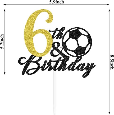 Soccer Happy 11th Birthday Cake Topper, Level 11 Unlocked, Hello 11, Sport Themed Birthday Cake Decor, Football Player 11th Birthday Party Decorations for Boys in Kuwait