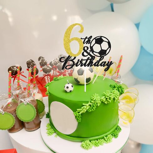 Soccer Happy 11th Birthday Cake Topper, Level 11 Unlocked, Hello 11, Sport Themed Birthday Cake Decor, Football Player 11th Birthday Party Decorations for Boys in Kuwait