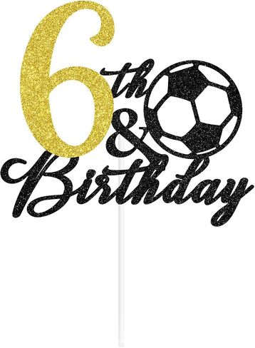 Soccer Happy 11th Birthday Cake Topper, Level 11 Unlocked, Hello 11, Sport Themed Birthday Cake Decor, Football Player 11th Birthday Party Decorations for Boys in Kuwait