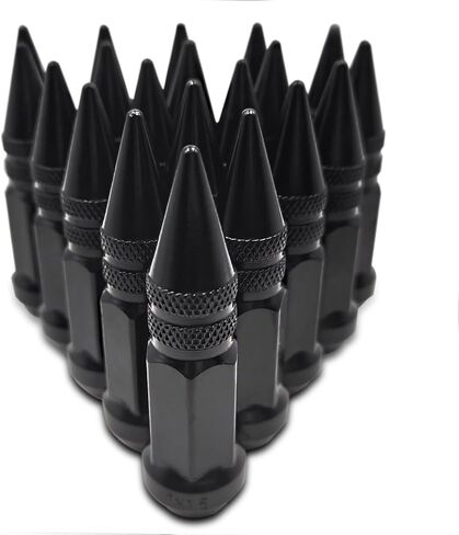 M12x1.5 Lug Nuts Baked Blue Lug Fit Toyota Camry Corolla RAV4 Highlander, Honda Accord/CRV/Civic Replacement for Chevy Impala, 20PCS 12x1.5 Toasted Blue Lug Nuts with Socket Key. in Saudi Arabia