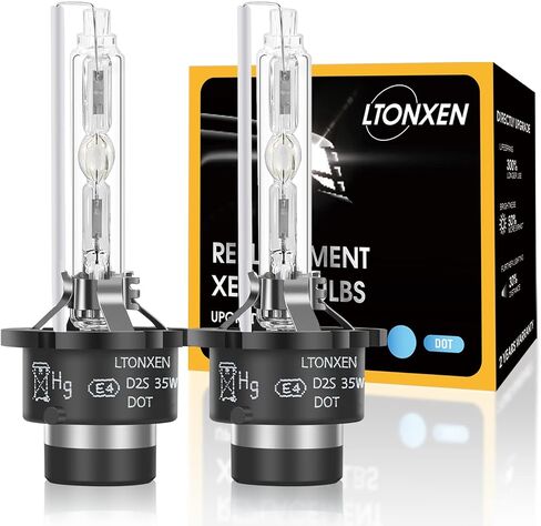 LTONXEN D1S HID Headlight Bulbs 8000K White Blue, 35W High Low Beam HID Headlights Xenon Replacement Bulb, Perfect Match of OEM Version for 12V Car - Pack of 2 in Saudi Arabia