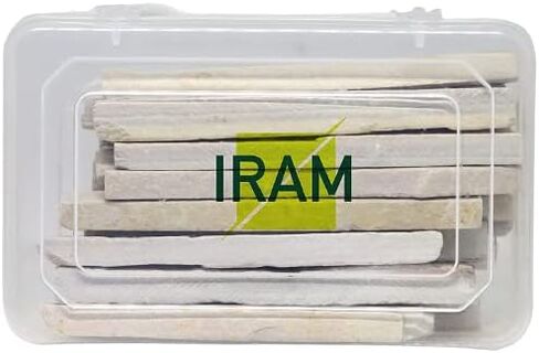 Iram Slate Pencils Eat Edible | Slate Pencils Natural Stone | White Pencil Chalk | Premium Quality | Stationary in Saudi Arabia