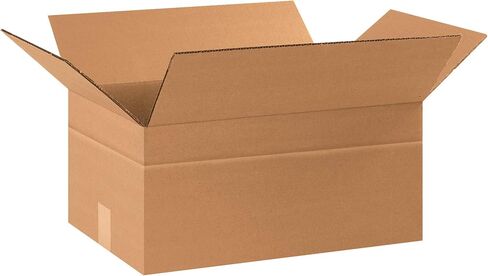 AVIDITI 17 1/4 x 11 1/4 x 8 Corrugated Cardboard Boxes, Medium 17.25"L x 11.25"W x 8"H, Pack of 25 | Shipping, Packaging, Moving, Storage Box for Home or Business, Strong Wholesale Bulk Boxes in Saudi Arabia