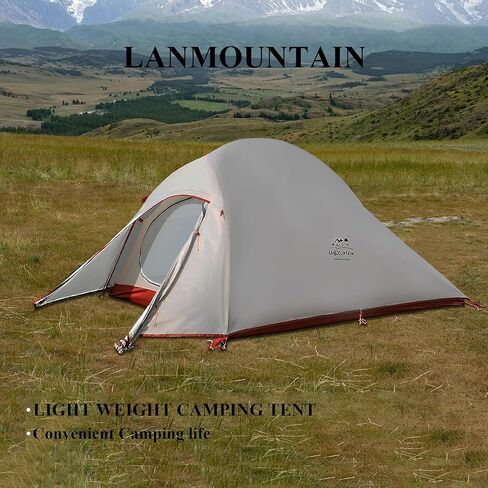 1-Person Ultralight Tent,3-Season Lightweight Backpacking Tent with Footprint,Free Standing 2-Person Waterproof Hiking Tent for Outdoor Camping,Biking in Kuwait