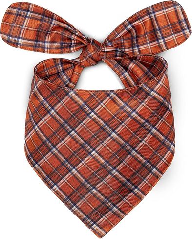 Cute Pet Pattern Brown Dog Bandanas, Comfortable Silky Cotton Triangle Bibs Scarfs for Dogs or Cats, Cute Pet Kerchief for Small Medium Large Dogs in Saudi Arabia