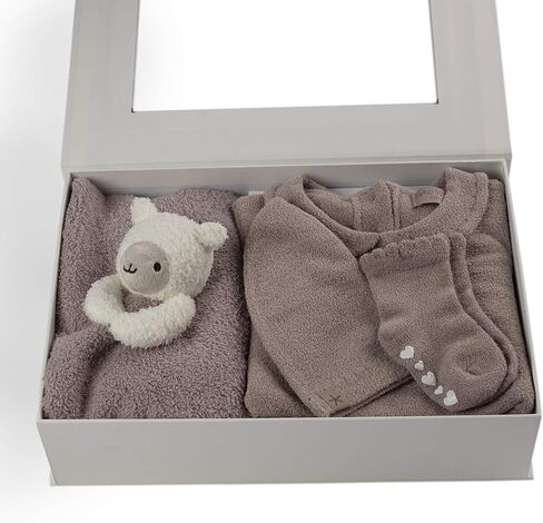 Barefoot Dreams CozyChic Ultra Lite Eyelet Baby Bundle for Girls-4 Pieces in Saudi Arabia
