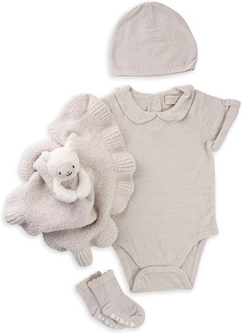 Barefoot Dreams CozyChic Ultra Lite Eyelet Baby Bundle for Girls-4 Pieces in Saudi Arabia