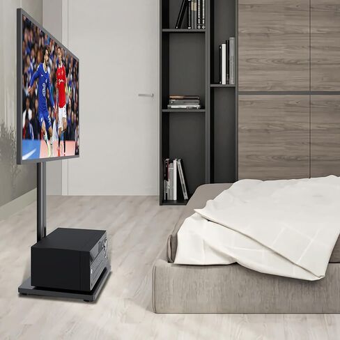 حامل تلفزيون بقاعدة عالمية من XINLEI مع حامل للتلفزيونات مقاس 32 بوصة - 75 بوصة يحمل حامل تلفزيون أرضي 132 رطلًا بحد أقصى VESA 600x400 مم TS004H in Kuwait
