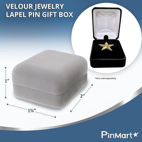 Pinmart Velour Jewelry Lapel Pin Gift Box in Saudi Arabia