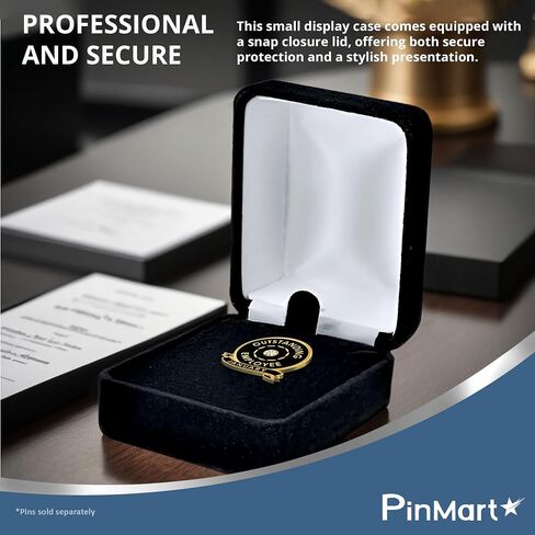 Pinmart Velour Jewelry Lapel Pin Gift Box in Saudi Arabia