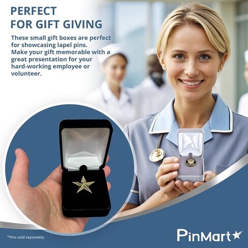 Pinmart Velour Jewelry Lapel Pin Gift Box in Saudi Arabia