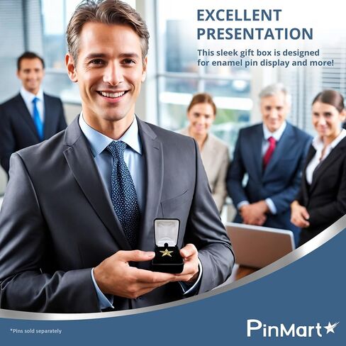 Pinmart Velour Jewelry Lapel Pin Gift Box in Saudi Arabia