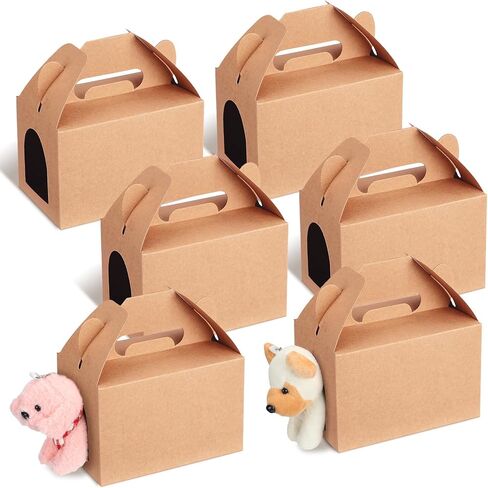 Fainne 24 Pcs Party Favors Boxes Foldable Treat Gift Boxes Candy Goodie Cases Decorations Adopt Pet Gift for Birthday Wedding Bridal Shower Party Favors(Cute Dog) in Saudi Arabia