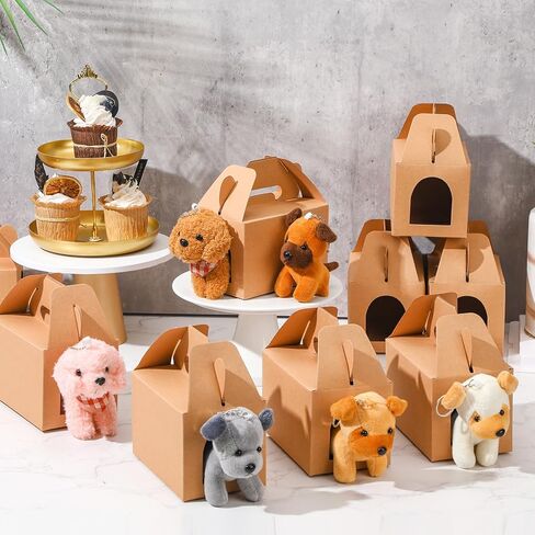 Fainne 24 Pcs Party Favors Boxes Foldable Treat Gift Boxes Candy Goodie Cases Decorations Adopt Pet Gift for Birthday Wedding Bridal Shower Party Favors(Cute Dog) in Saudi Arabia