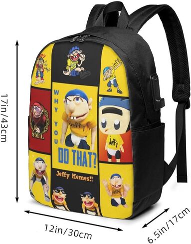 KaMbLe Backpack For Unisex Lightweight Large Capacity Laptop Backpack 17IN, Black in Saudi Arabia