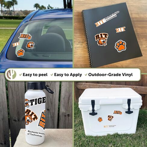 ملصق Desert Cactus Rochester Institute of Technology ملصق RIT Tigers شارات الفينيل وزجاجة مياه للكمبيوتر المحمول وقصاصات السيارة T2 (النوع 2) in Saudi Arabia