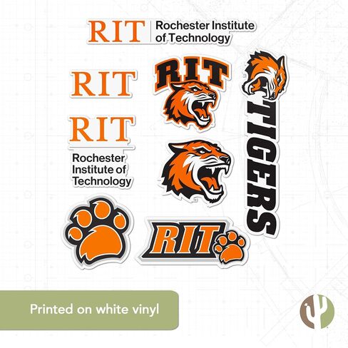 ملصق Desert Cactus Rochester Institute of Technology ملصق RIT Tigers شارات الفينيل وزجاجة مياه للكمبيوتر المحمول وقصاصات السيارة T2 (النوع 2) in Saudi Arabia