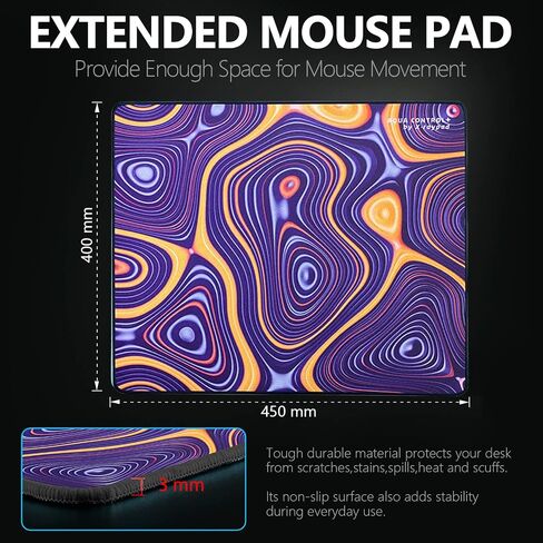لوحة ماوس ألعاب X-Raypad Aqua Control Plus ROB، لوحة ماوس فائقة الدقة مع سرعة مثالية وقدرة تحكم، انزلاق X وY ثابت، مصممة لمشغلات Fps ذات متطلبات DPI منخفضة in Kuwait