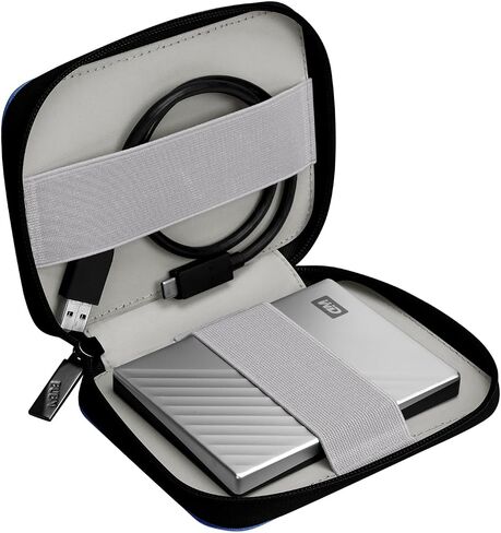 حافظة القرص الصلب 2.5 بوصة للعناصر WD My Passport Canvio Basics Seagate Backup Plus مع توسيع نحيف 1 تيرابايت 2 تيرابايت 3 تيرابايت 4 تيرابايت، حقيبة حمل محرك الأقراص الصلبة الخارجية المحمولة - أسود in Saudi Arabia