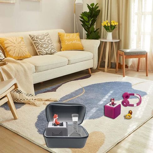 Storage Carrying Case for Toniebox Starter Set, Tonie Figures Characters, Charging Station - Music Player Bag, Organizer Case w/Handle and Inner Compartments for Toniebox Soundbox, Headphones in Kuwait
