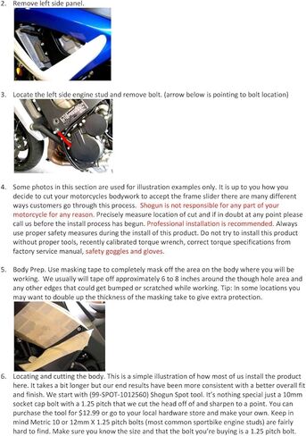 Shogun RACE KIT BODY MOD مطلوب الجانب الأيسر سوزوكي GSXR600 GSXR750 2008 2009 2010 مجموعة منزلق الإطار الكامل الأسود تتضمن منزلقات الإطار وبكرات ذراع التأرجح ونهايات البار - 755-5449 - صُنع في الولايات المتحدة الأمريكية in Kuwait