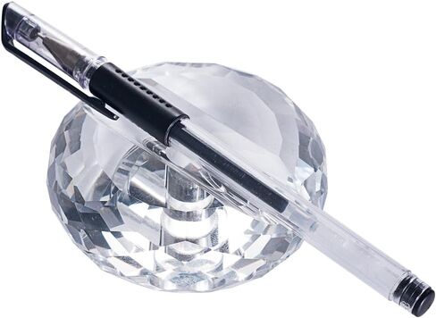LONGWIN Crystal Fountain Pen & Pencil Holder Office Supplies Desktop Organizer Desk Decoration Christmas Gift Idea in Saudi Arabia