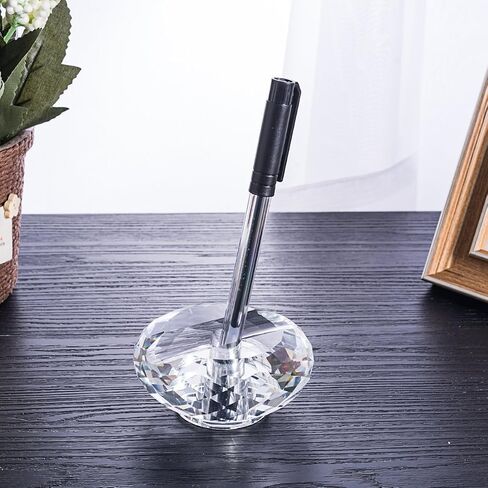 LONGWIN Crystal Fountain Pen & Pencil Holder Office Supplies Desktop Organizer Desk Decoration Christmas Gift Idea in Saudi Arabia
