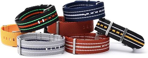 20mm Canvas Nylon Straps For Rolex Submariner And Omega Seamaster, Replacement Nylon Watch Band For Watches - Multiple Colors in Saudi Arabia